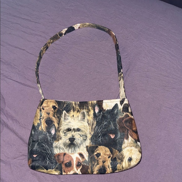 Handbags - Dog Print Shoulder Bag